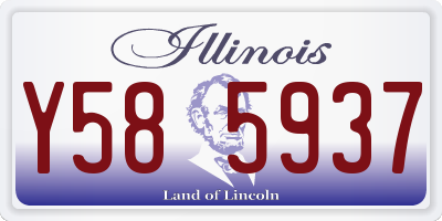 IL license plate Y585937