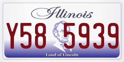 IL license plate Y585939