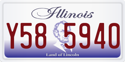 IL license plate Y585940