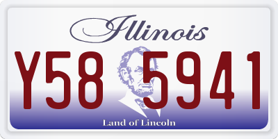 IL license plate Y585941