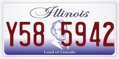 IL license plate Y585942