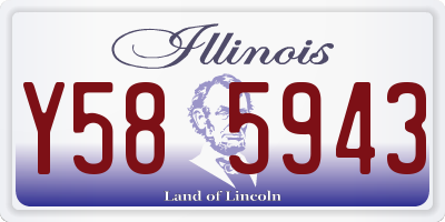 IL license plate Y585943
