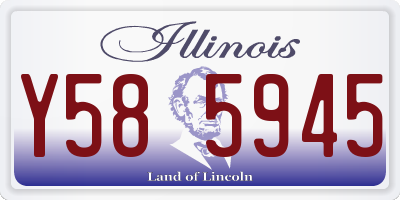 IL license plate Y585945