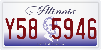 IL license plate Y585946