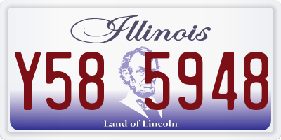IL license plate Y585948