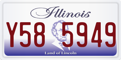 IL license plate Y585949
