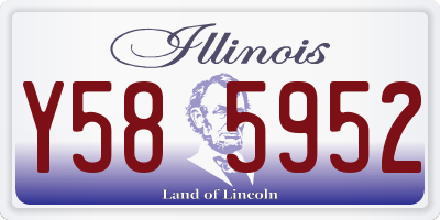 IL license plate Y585952