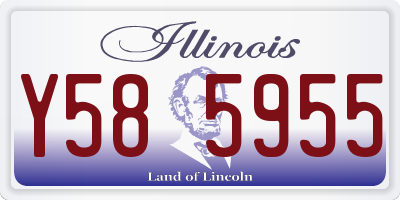 IL license plate Y585955