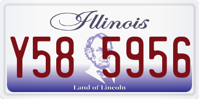 IL license plate Y585956