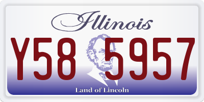 IL license plate Y585957