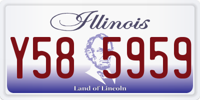 IL license plate Y585959
