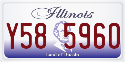 IL license plate Y585960