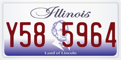 IL license plate Y585964