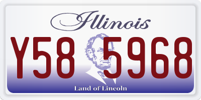 IL license plate Y585968