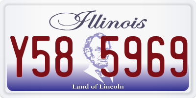 IL license plate Y585969