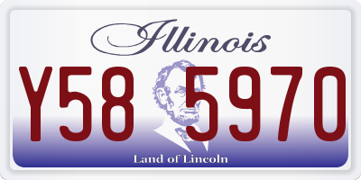 IL license plate Y585970