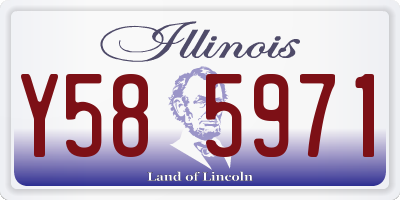 IL license plate Y585971