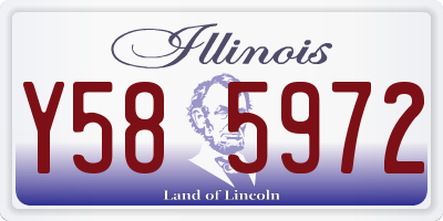 IL license plate Y585972