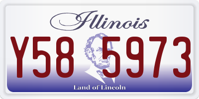 IL license plate Y585973