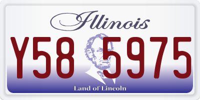 IL license plate Y585975