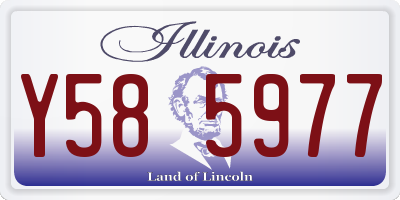IL license plate Y585977