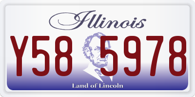 IL license plate Y585978