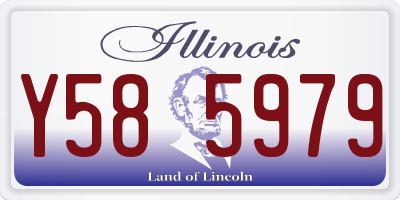 IL license plate Y585979