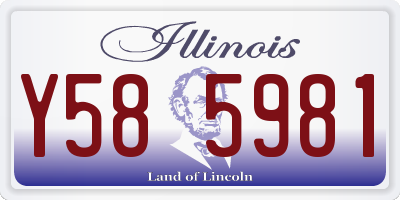 IL license plate Y585981