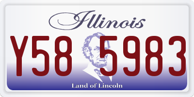 IL license plate Y585983