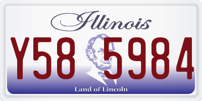 IL license plate Y585984