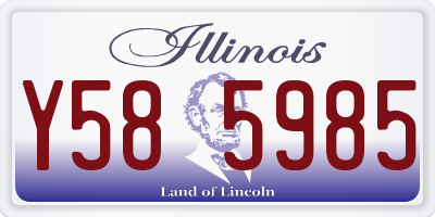 IL license plate Y585985