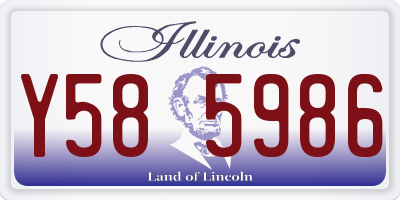 IL license plate Y585986