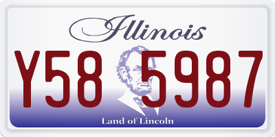 IL license plate Y585987