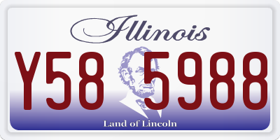 IL license plate Y585988