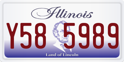 IL license plate Y585989