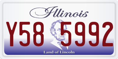 IL license plate Y585992