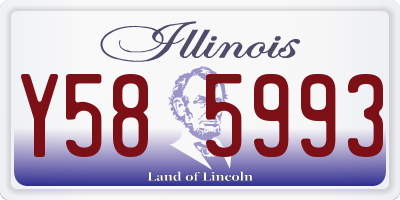 IL license plate Y585993