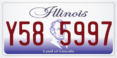 IL license plate Y585997