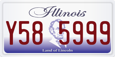 IL license plate Y585999