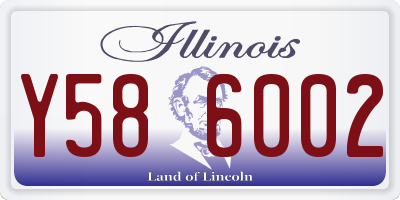 IL license plate Y586002