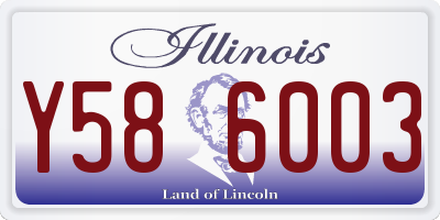 IL license plate Y586003