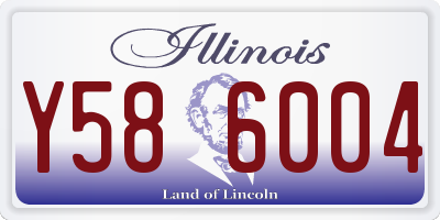 IL license plate Y586004