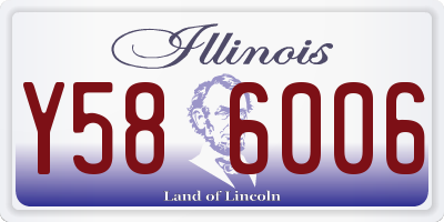 IL license plate Y586006