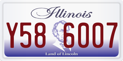 IL license plate Y586007
