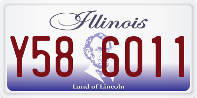 IL license plate Y586011