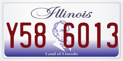 IL license plate Y586013
