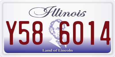 IL license plate Y586014