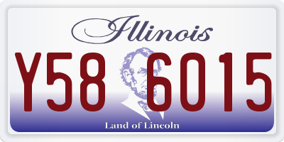 IL license plate Y586015