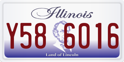 IL license plate Y586016
