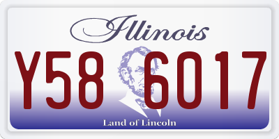 IL license plate Y586017